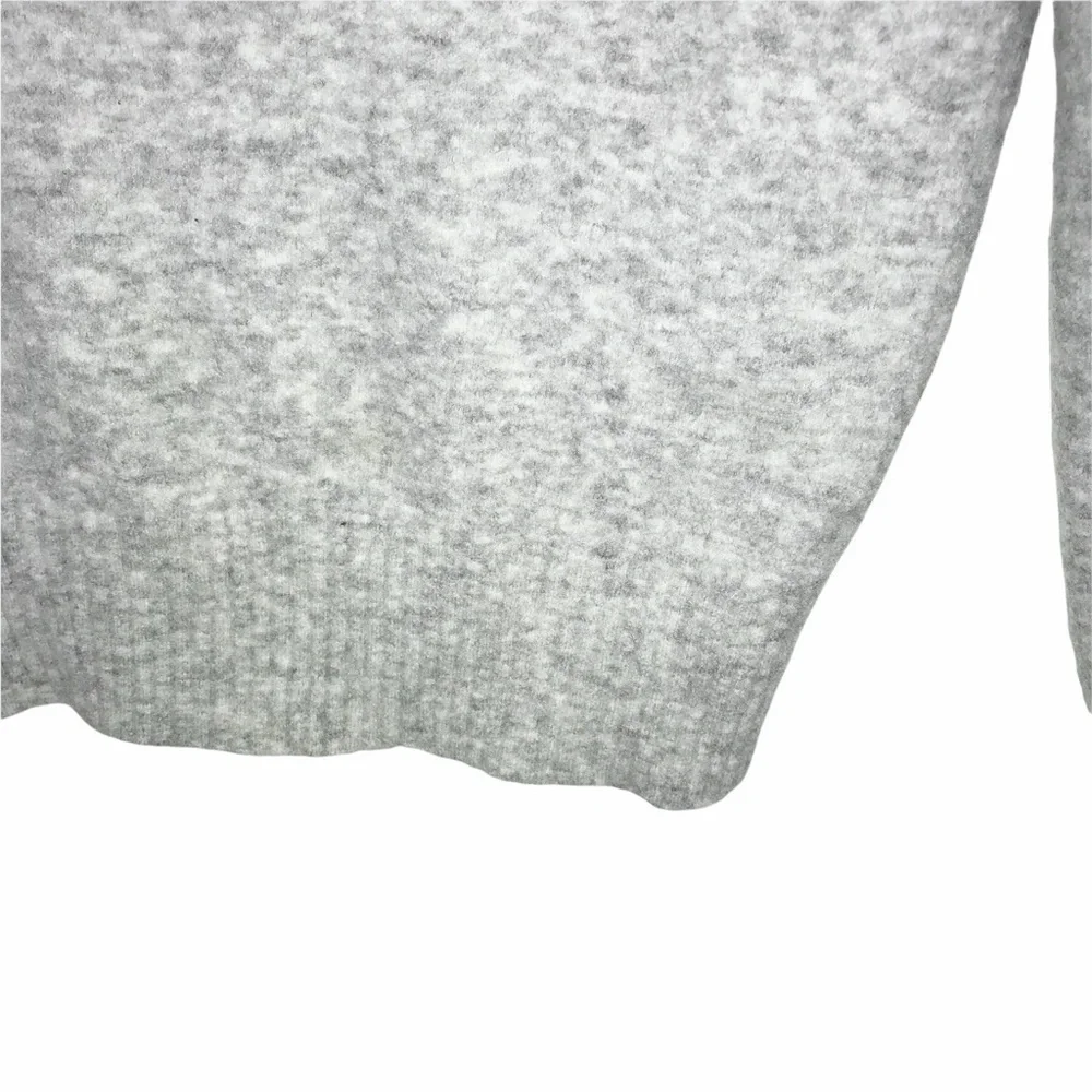 Athleta Gray Transit Wool Blend Crew Neck  Sweater